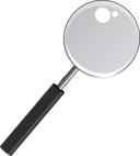 Magnifying Glass With Transparent Glass