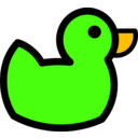 download Ducky Icon clipart image with 45 hue color