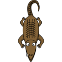 download Cartoon Alligator clipart image with 315 hue color