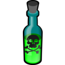 download Poison Bottle clipart image with 0 hue color