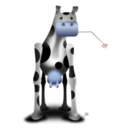 download Odd Cow clipart image with 270 hue color