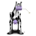 download Odd Cow clipart image with 315 hue color