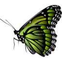 download Monarch Butterfly clipart image with 45 hue color