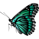 download Monarch Butterfly clipart image with 135 hue color