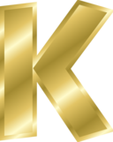 Effect Letters Alphabet Gold