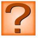 download Question Mark Orange Button clipart image with 0 hue color