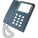 download Desk Phone clipart image with 180 hue color