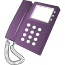 download Desk Phone clipart image with 270 hue color