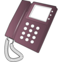 download Desk Phone clipart image with 315 hue color