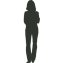 download Person Outline 4 clipart image with 270 hue color