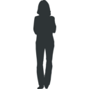 download Person Outline 4 clipart image with 0 hue color