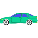 download Green Car clipart image with 45 hue color