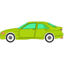 download Green Car clipart image with 315 hue color