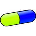 download Pill clipart image with 225 hue color