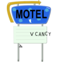 download Vintage Motel Sign clipart image with 45 hue color