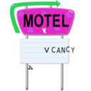 download Vintage Motel Sign clipart image with 135 hue color