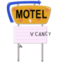 download Vintage Motel Sign clipart image with 225 hue color