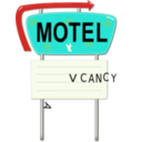 download Vintage Motel Sign clipart image with 0 hue color