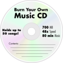 download Blank Music Cd clipart image with 90 hue color