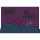 download Storm clipart image with 90 hue color