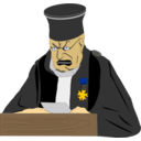 download The Judge clipart image with 0 hue color
