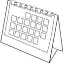 download Calendrier Calendar clipart image with 0 hue color