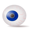 download Eyeball Blue Realistic clipart image with 0 hue color