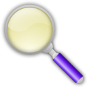 download Magnifying Glass clipart image with 225 hue color