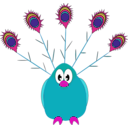 download Amazing Peacock clipart image with 315 hue color