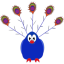 download Amazing Peacock clipart image with 0 hue color