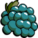 download Grapes clipart image with 270 hue color