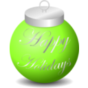 download Happy Holidays Ornament clipart image with 90 hue color