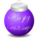 download Happy Holidays Ornament clipart image with 270 hue color