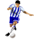download Futbolista Soccer Player clipart image with 0 hue color
