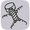 download Screw Man clipart image with 180 hue color