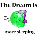download More Sleeping Dream Smiley Emoticon clipart image with 90 hue color