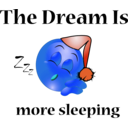 download More Sleeping Dream Smiley Emoticon clipart image with 180 hue color