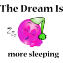 download More Sleeping Dream Smiley Emoticon clipart image with 270 hue color