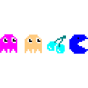 download Pacman Square clipart image with 180 hue color