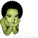 download Thoughtful Boy clipart image with 45 hue color
