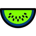 download Watermelon Icon clipart image with 90 hue color