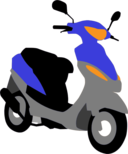 Blue Scooter