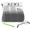 download Newspaper clipart image with 45 hue color