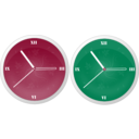 download Clock clipart image with 135 hue color