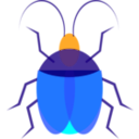download Insect clipart image with 180 hue color