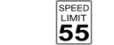 Ca Speed Limit 55 Roadsign