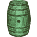 download Wooden Barrel clipart image with 90 hue color