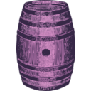 download Wooden Barrel clipart image with 270 hue color