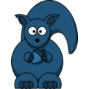 download Cartoon Squirrel clipart image with 180 hue color