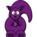 download Cartoon Squirrel clipart image with 270 hue color